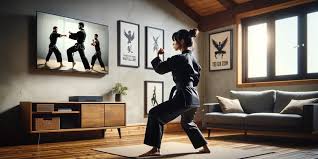 martial artists training
