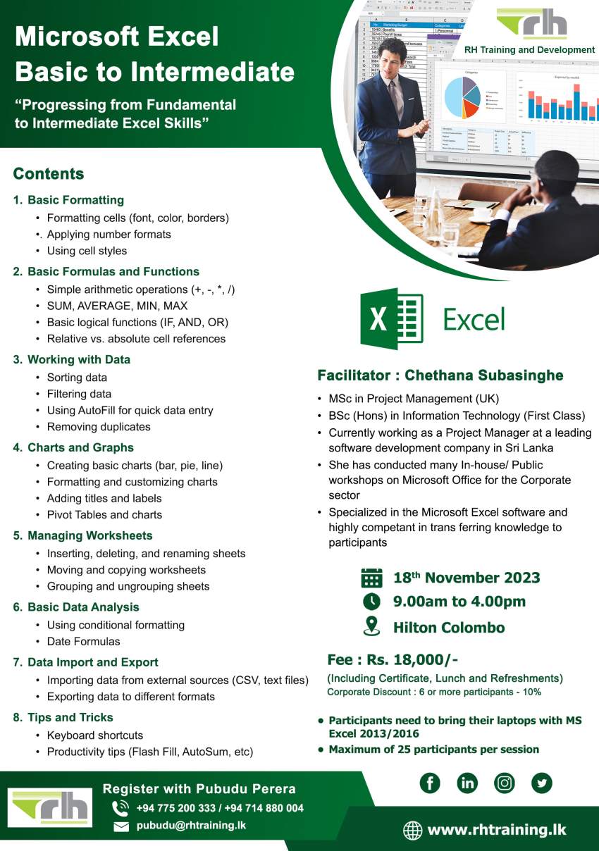 excel basis training
